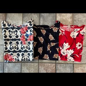 Bundle of Three (3) Loft Linen T-Shirts